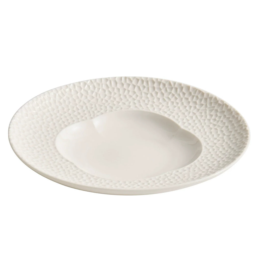 Artisanal Matte Lattice Blossom Porcelain Plate – Blossom Series-4