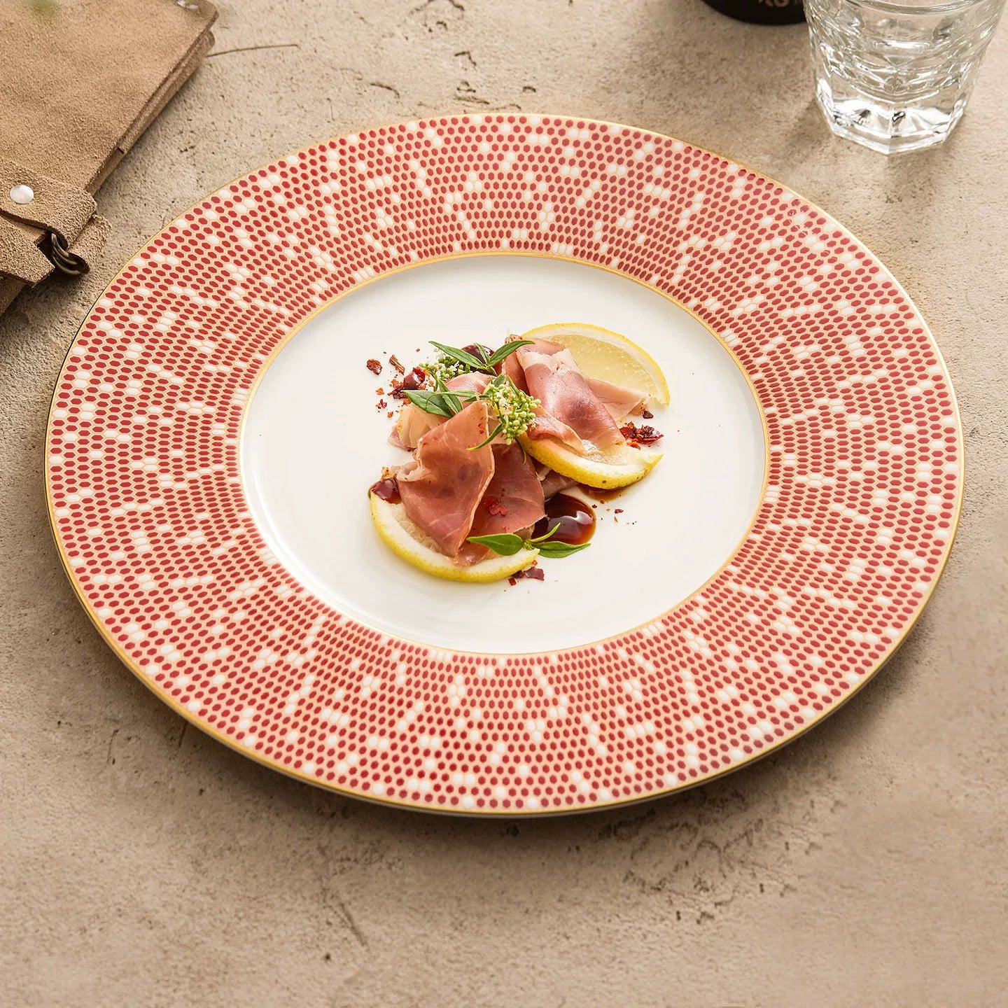Artisanal Mosaic Fine Porcelain Plate – Celestial Series-0