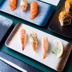 Modern Rectangular Sushi Plate｜High-Fired Ceramic Sushi Serving Plate-1