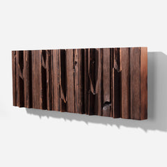Sculptural Wooden Wall Coat Rack