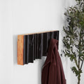 Sculptural Wooden Wall Coat Rack
