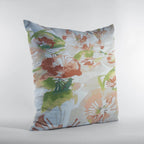 Plutus Green Beige Red Earthy Elegance iKat Luxury Throw Pillow-1