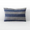 Plutus Blue Beige Skyline Stripes Stripe Luxury Throw Pillow
