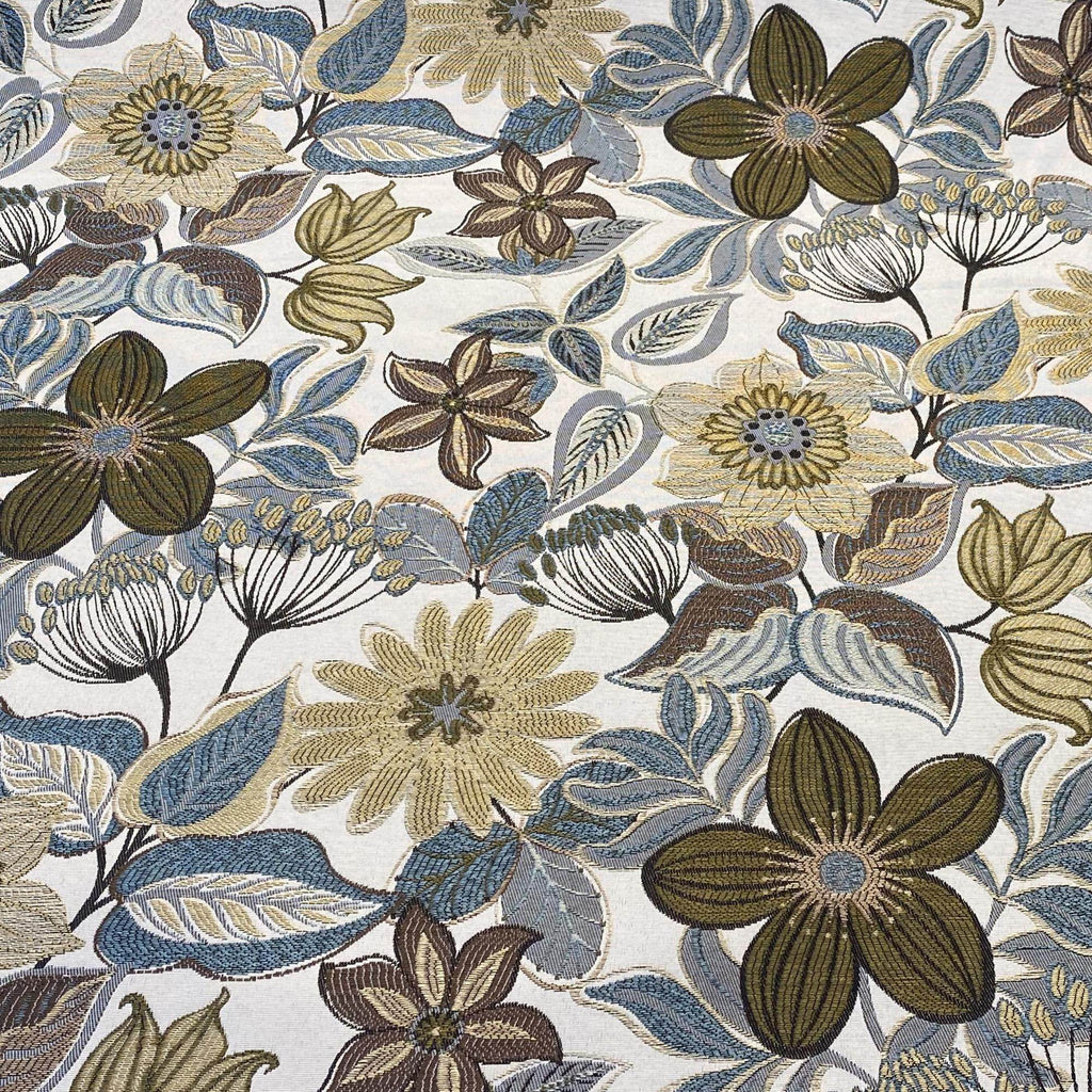Plutus Gray Yellow Brown Harvest Bloom Floral Luxury Throw Pillow