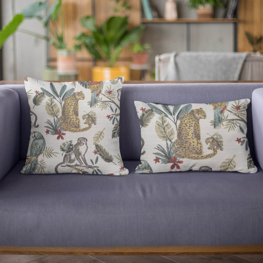 Plutus Multi-Color Jungle Animal Luxury Throw Pillow-2