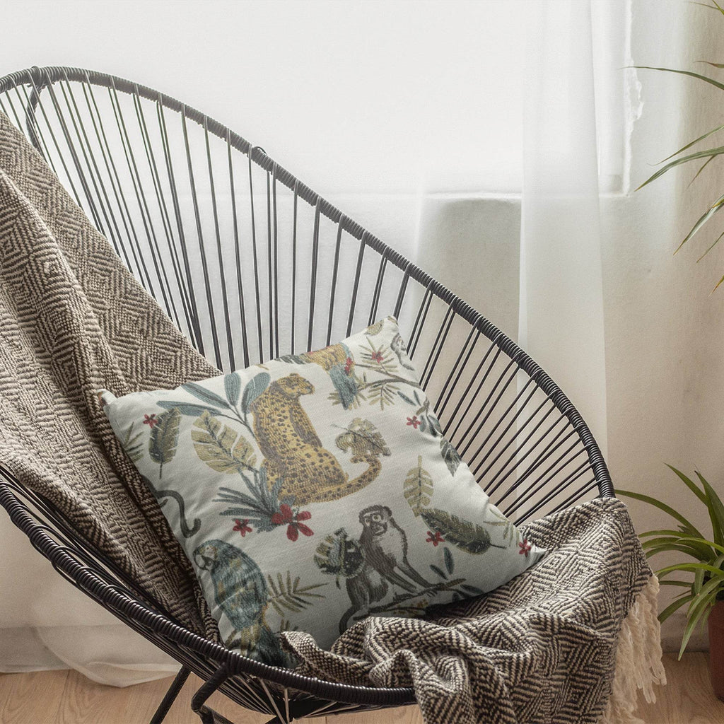 Plutus Multi-Color Jungle Animal Luxury Throw Pillow-4