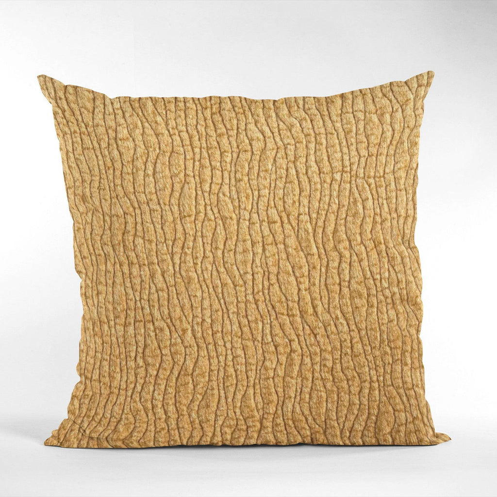 Plutus Yellow Desert Lines Luxury Throw Pillow-1