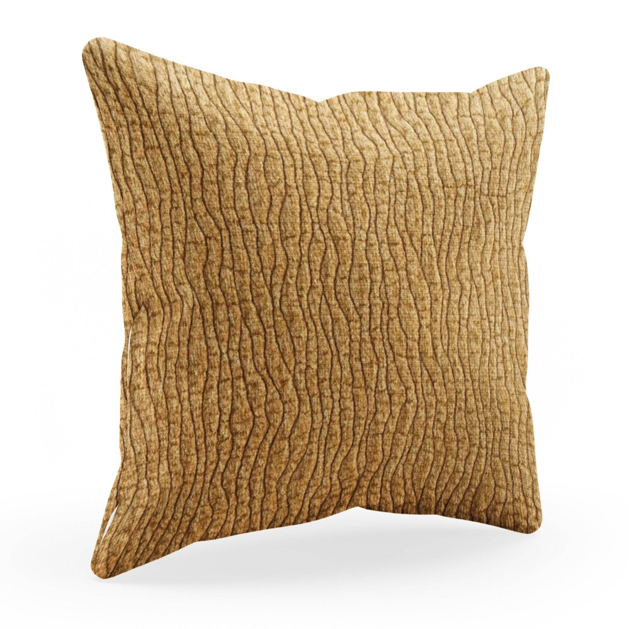 Plutus Yellow Desert Lines Luxury Throw Pillow-0