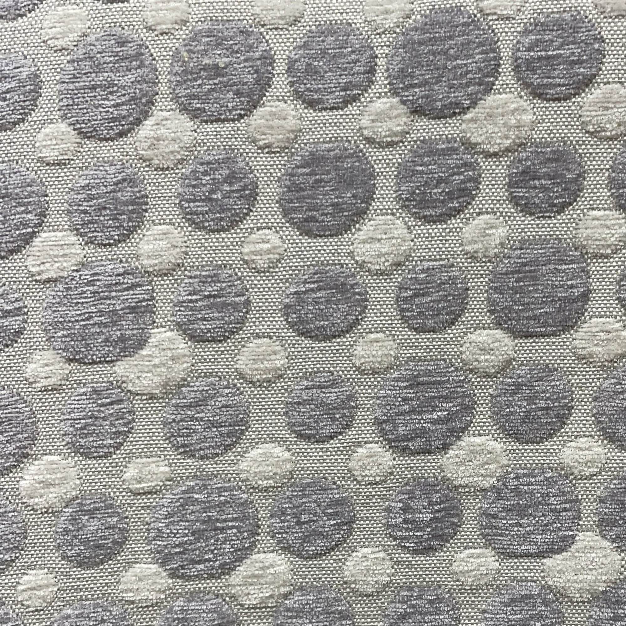 Plutus Majestic Orb Circle Gray Velvet Luxury Throw Pillow