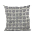 Plutus Majestic Orb Circle Gray Velvet Luxury Throw Pillow