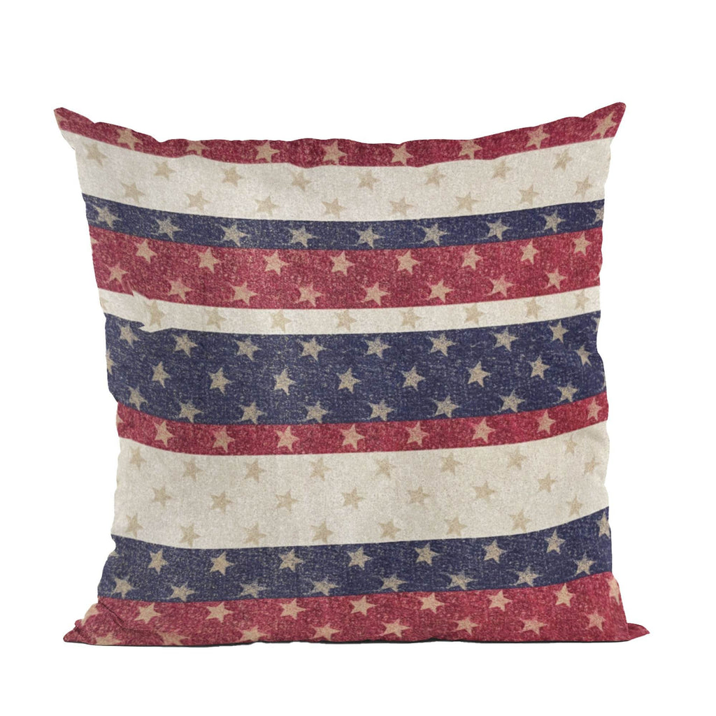 Plutus Stars and Stripes Handmade USA Flag Pillow-0