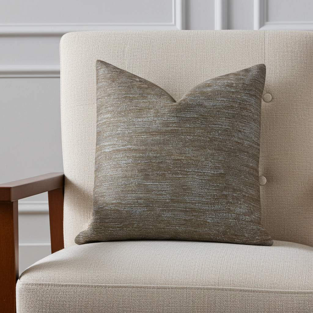 Bella Isabella Brown and Beige Luxury Throw Pillow-3