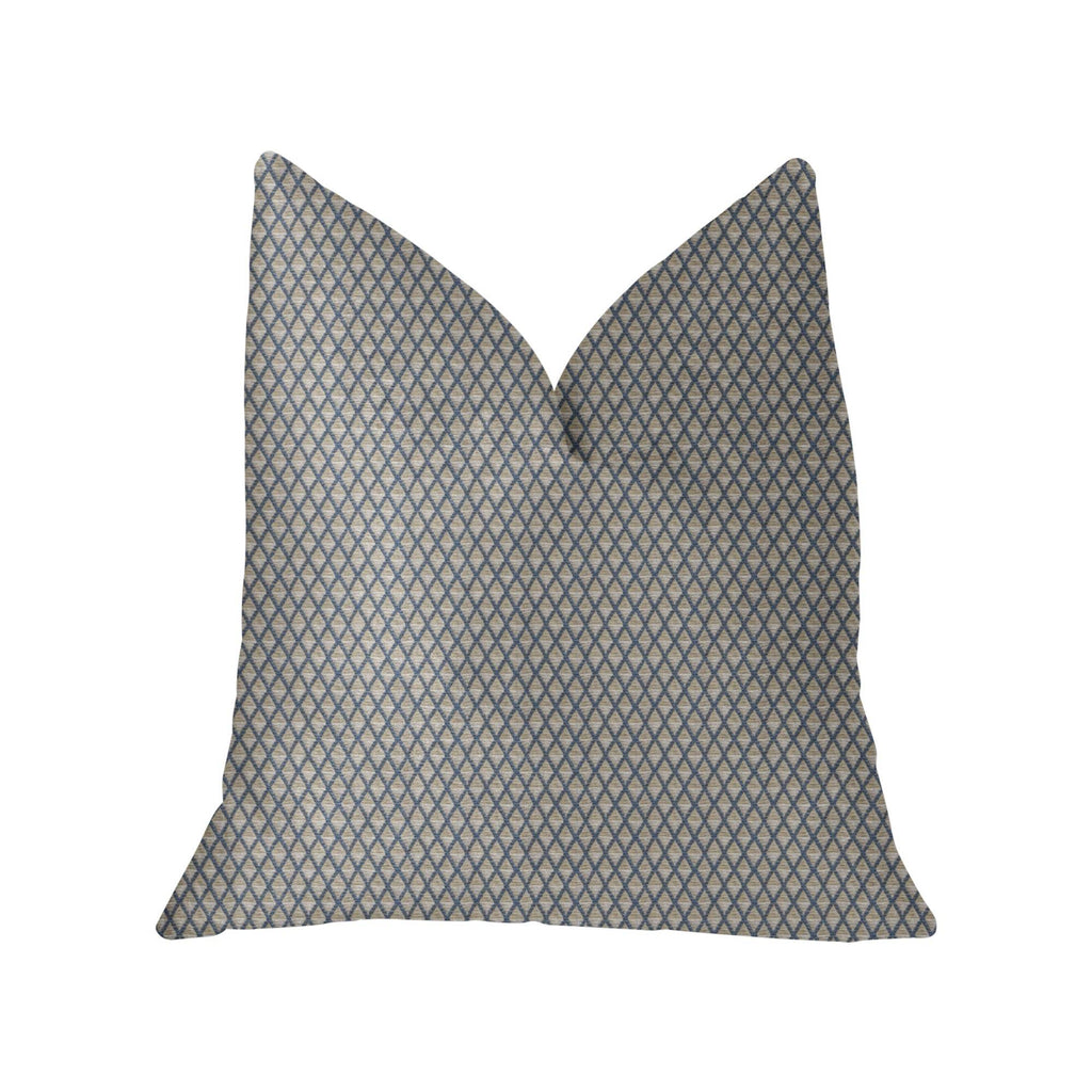 Highland Ridge Yellow, Blue and Ivory Luxury Throw Pillow