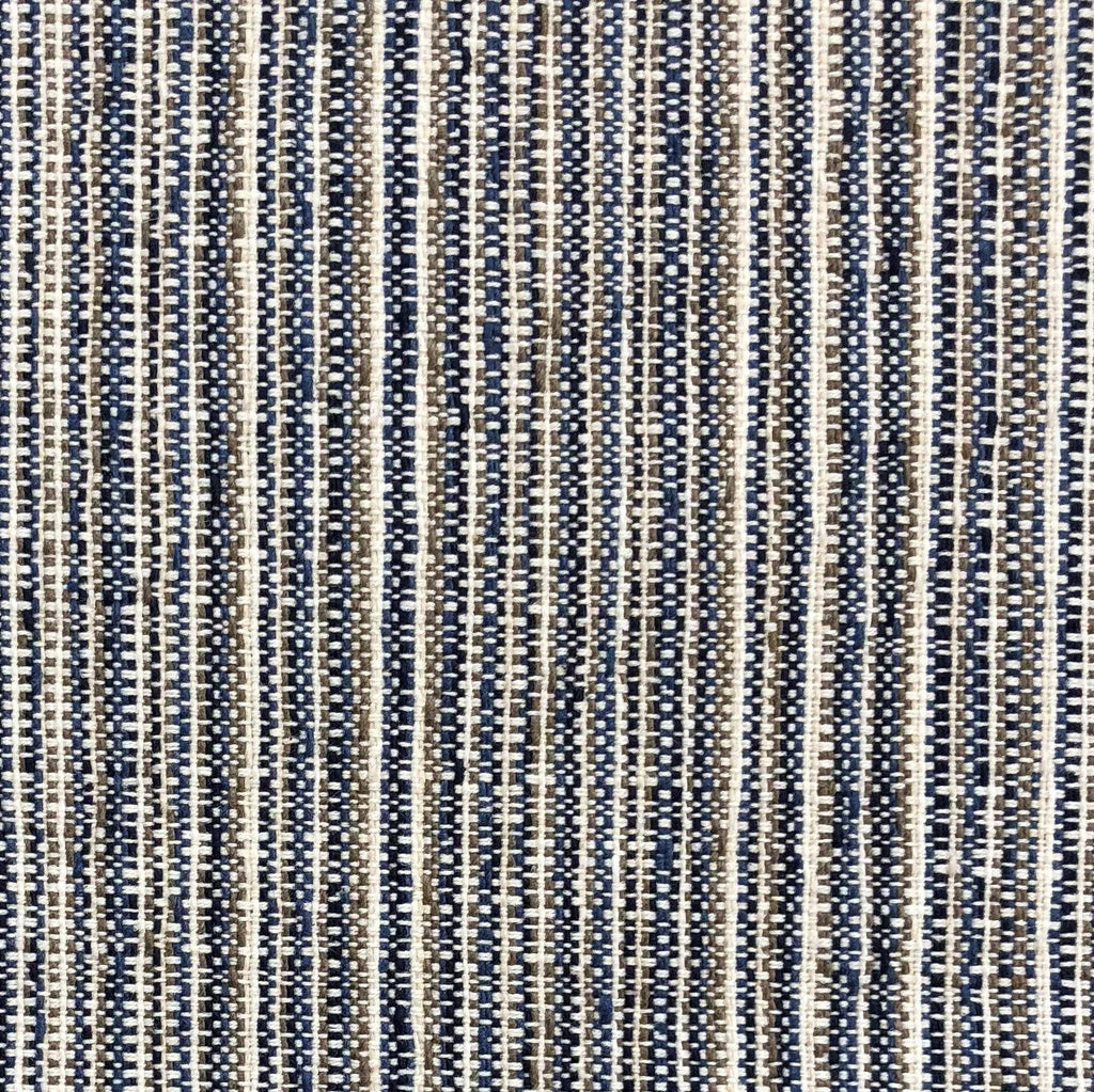 Parallel Lanes Blue, Beige and Brown Luxury Throw Pillow-2