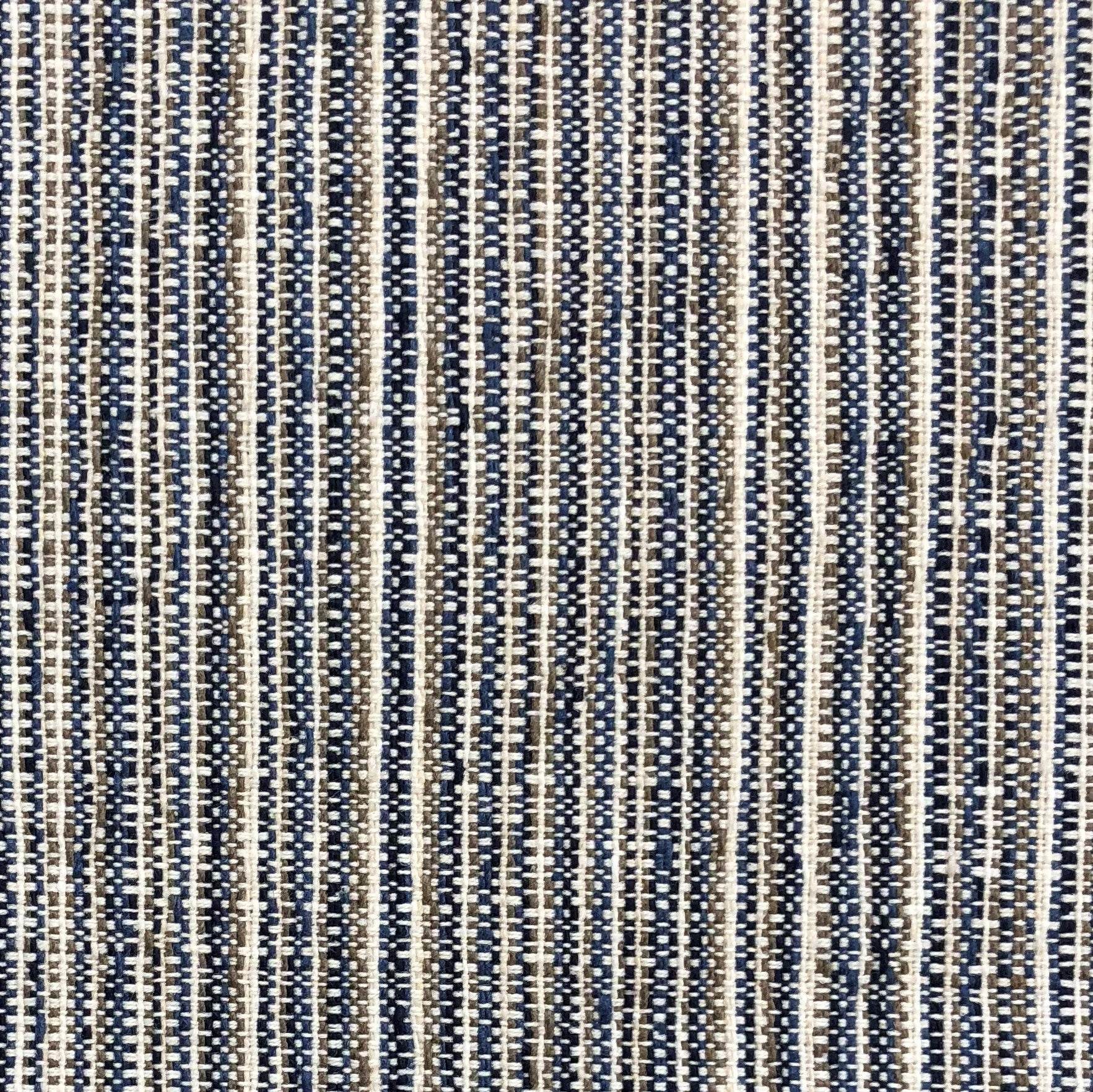 Parallel Lanes Blue, Beige and Brown Luxury Throw Pillow-2