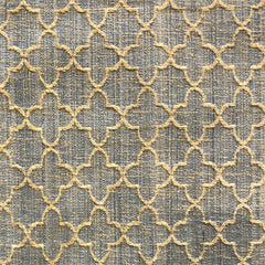 Golden Clove Blue and Beige Luxury Throw Pillow