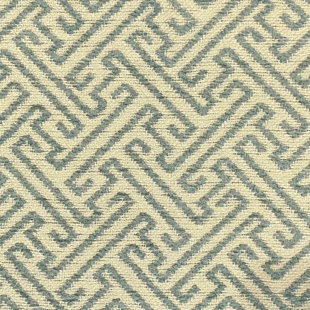 Alpine Maize Blue and Beige Luxury Throw Pillow-2