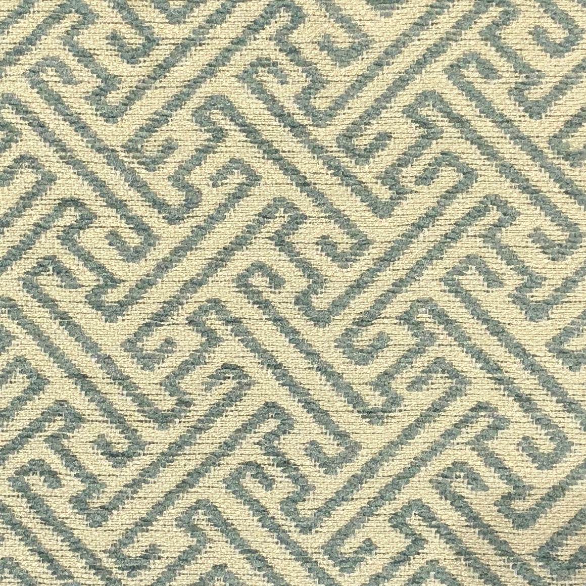 Alpine Maize Blue and Beige Luxury Throw Pillow-2