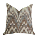 Mid Night Oblique Ridge Wave Luxury Throw Pillow