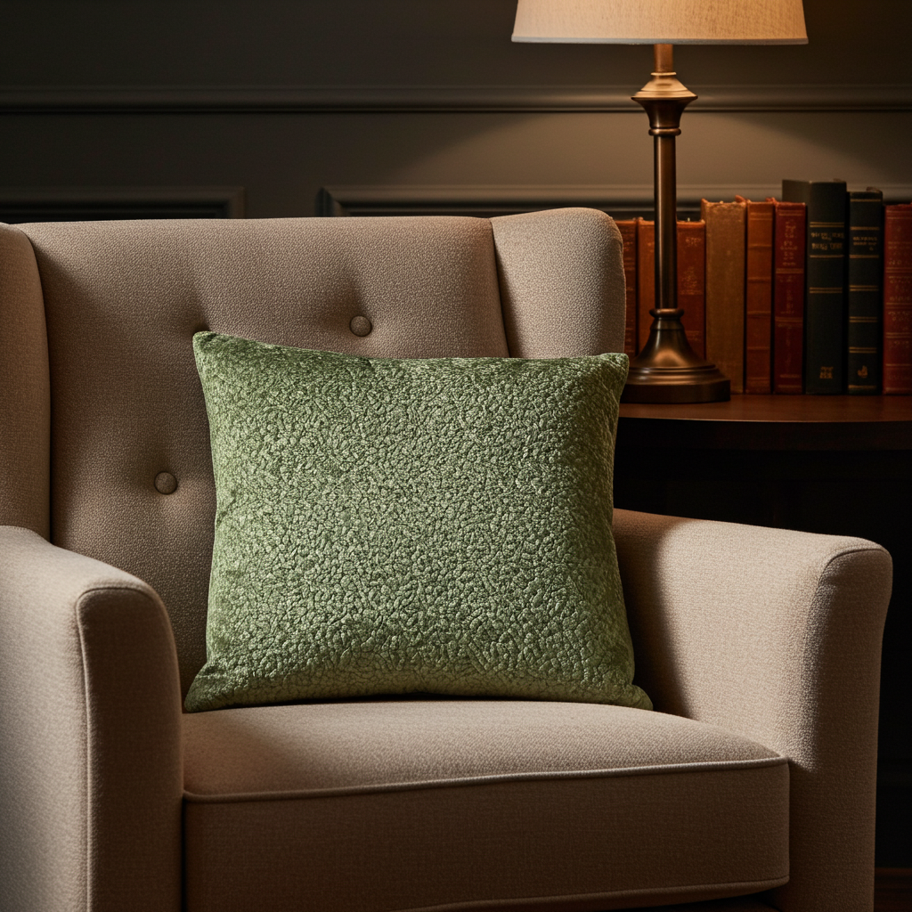 Mulberry Lasso Green Tones Luxury Throw Pillow-4
