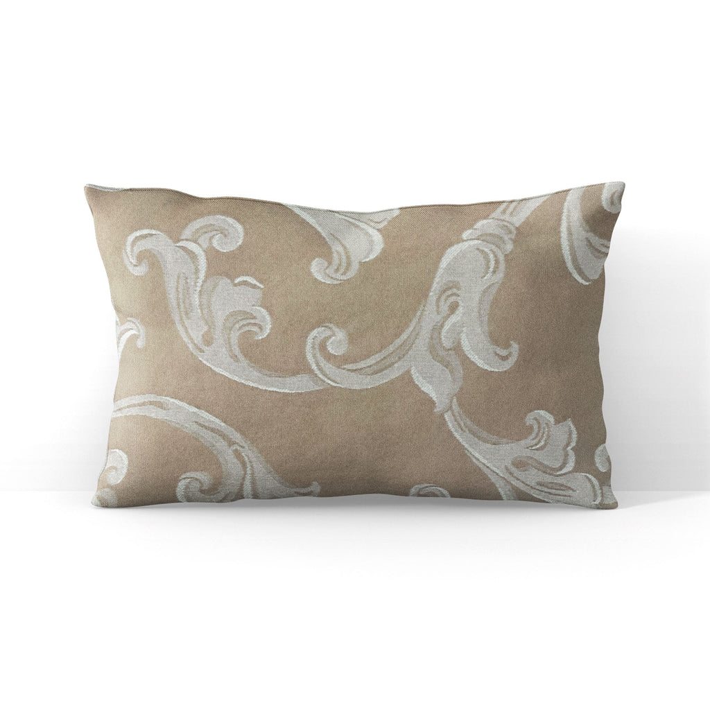Golden Arabella Vine in Bronze Tones Luxury Throw Pillow-1