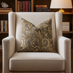 Cypress Field Brown Luxury Throw Pillow-3