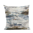 Skyline Breeze Blue Chevron Luxury Outdoor/Indoor Throw Pillow