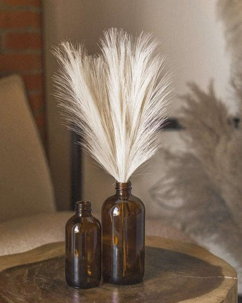 Cream Faux Mini Pampas Grass (3)-1
