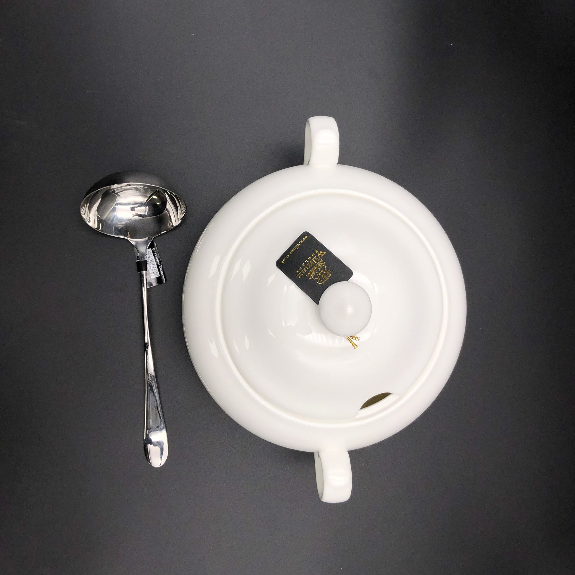 Family Size Tureen With A Ladle For Soups And Stews-1