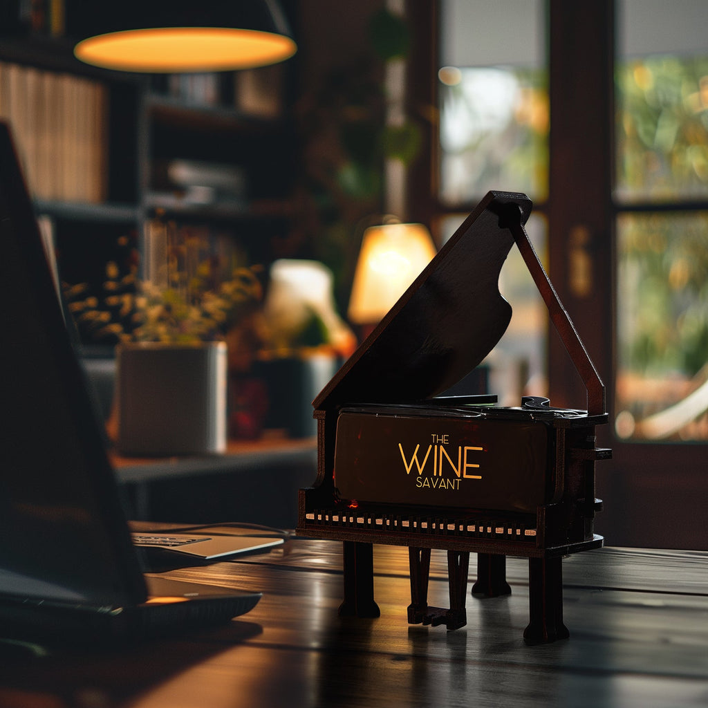 Piano Shaped Whiskey & Wine Decanter - 25OZ Pianist Instrument Unique Decanter Set-3