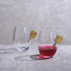 Pickleball Stemless Wine Glasses | Set of 2 (17.5 OZ)