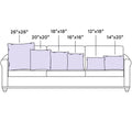 Plutus Grand Manor Stripe Gray Blue Purple Velvet Luxury Throw Pillow