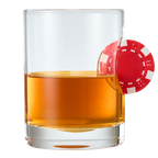 Poker Chip Whiskey & Wine Glasses | SINGLE (20 OZ)-0