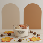 Pumpkin Harvest Candle – Handmade Fall Soy Candle in Glass Jar-1