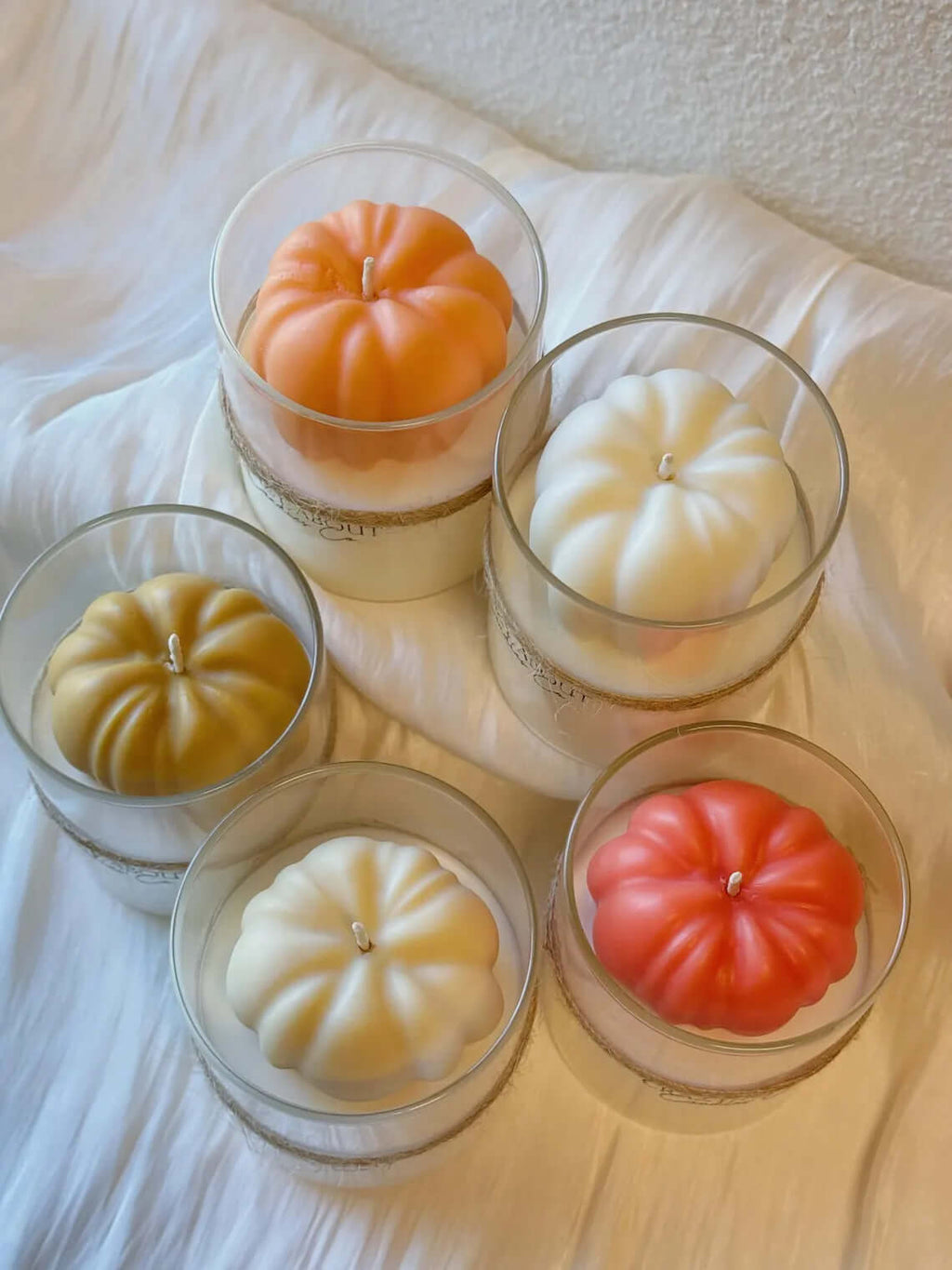 Pumpkin Candle in Glass Jar | Handcrafted Soy Wax-3