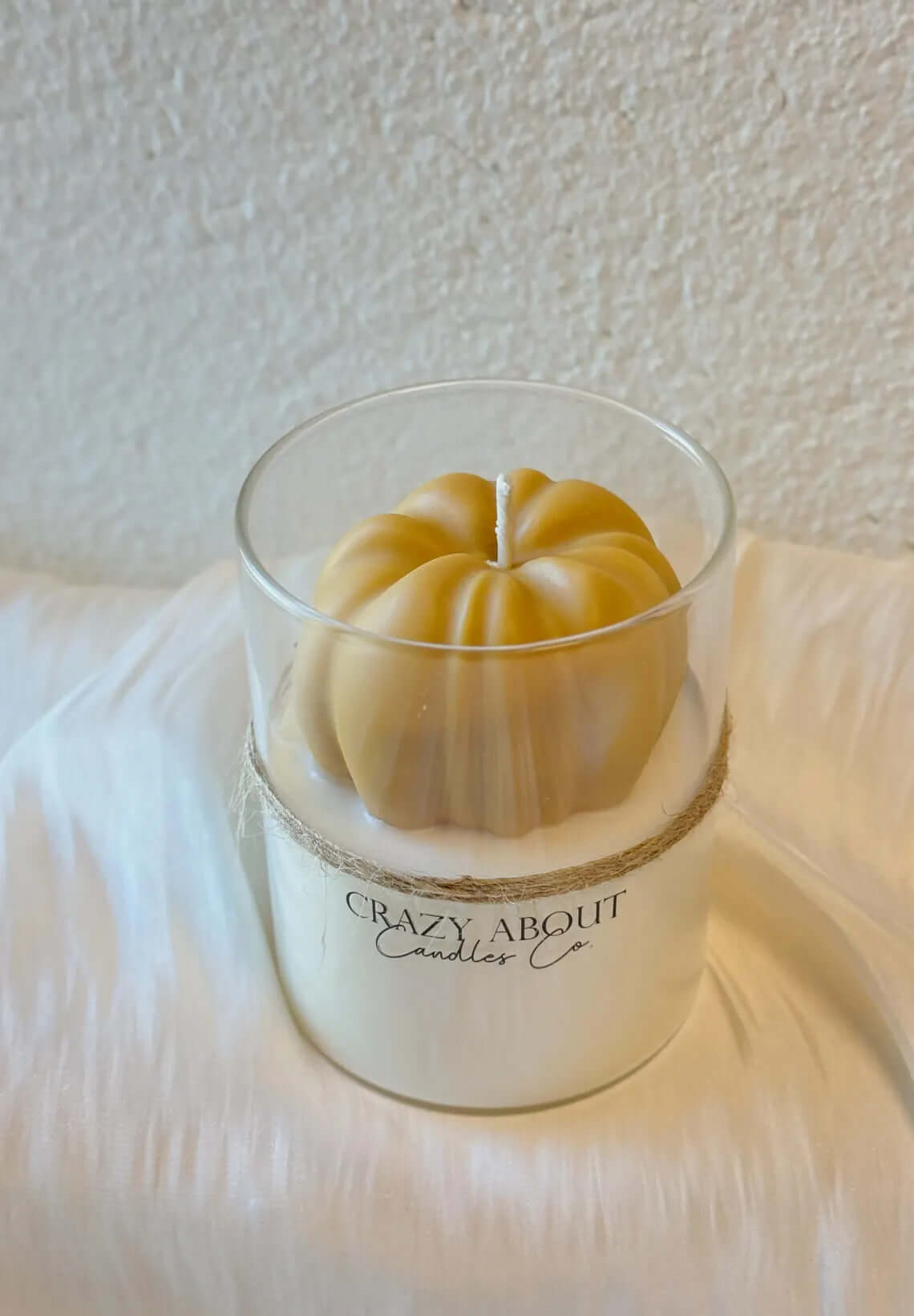 Pumpkin Candle in Glass Jar | Handcrafted Soy Wax-4