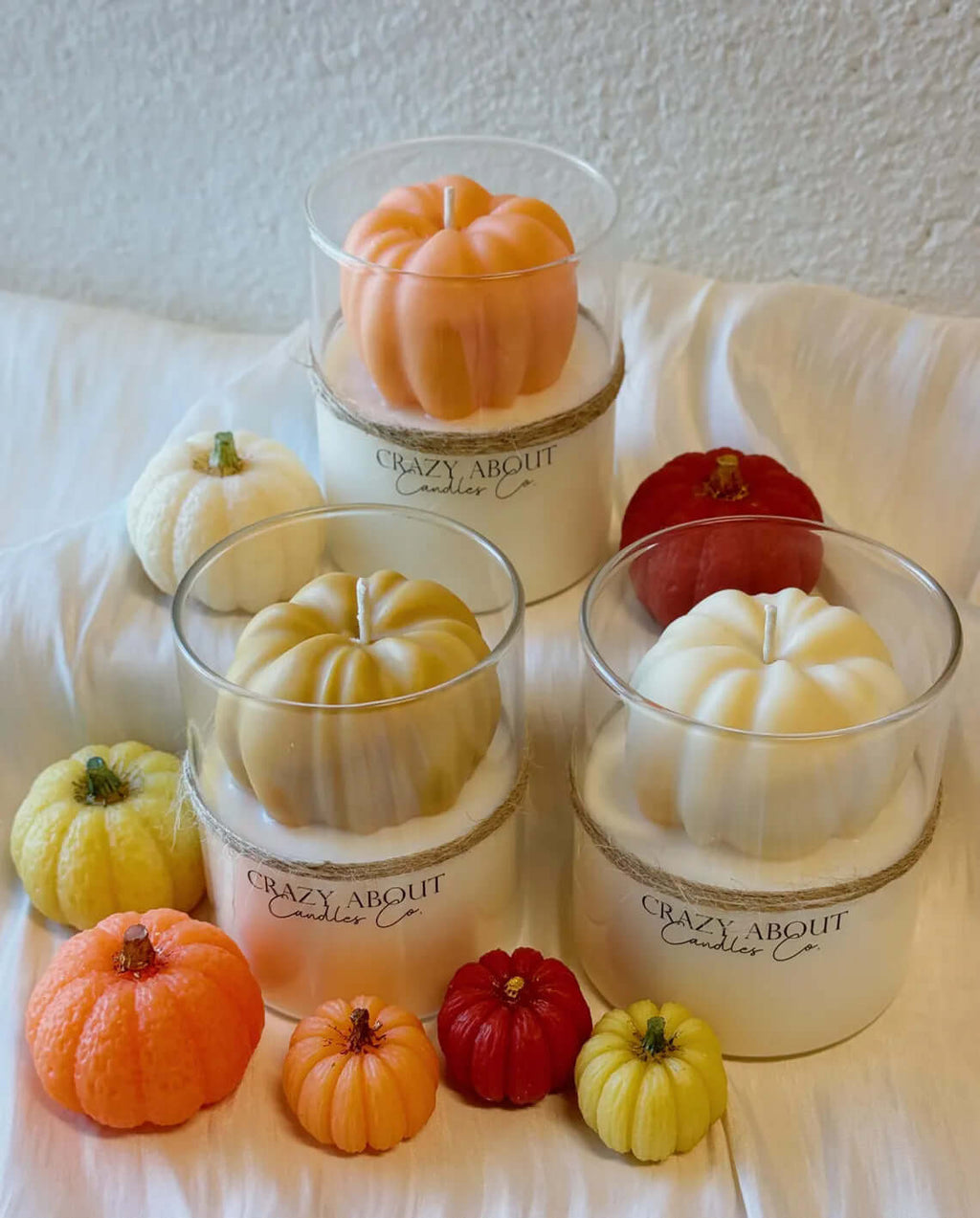 Pumpkin Candle in Glass Jar | Handcrafted Soy Wax-1