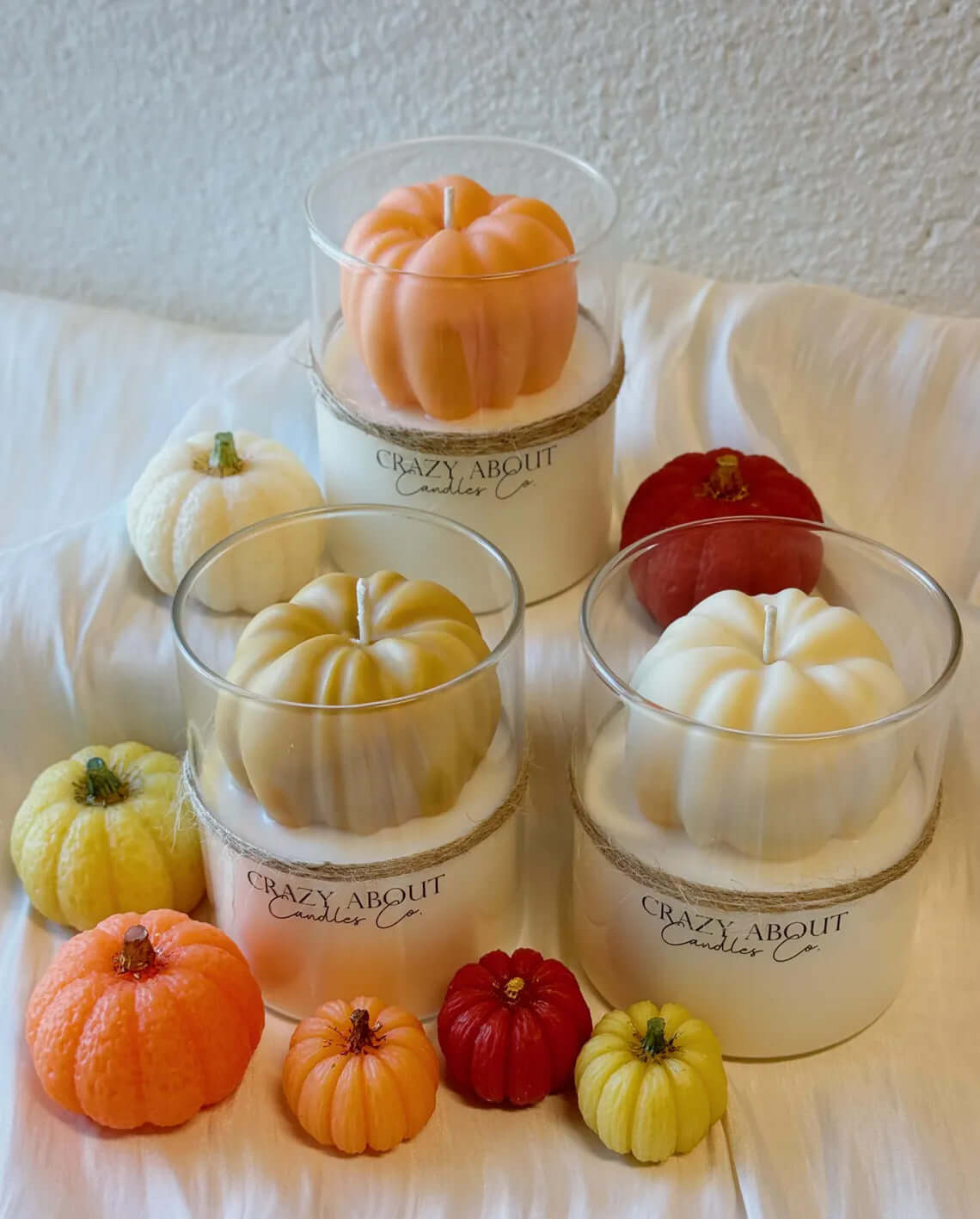 Pumpkin Candle in Glass Jar | Handcrafted Soy Wax-1