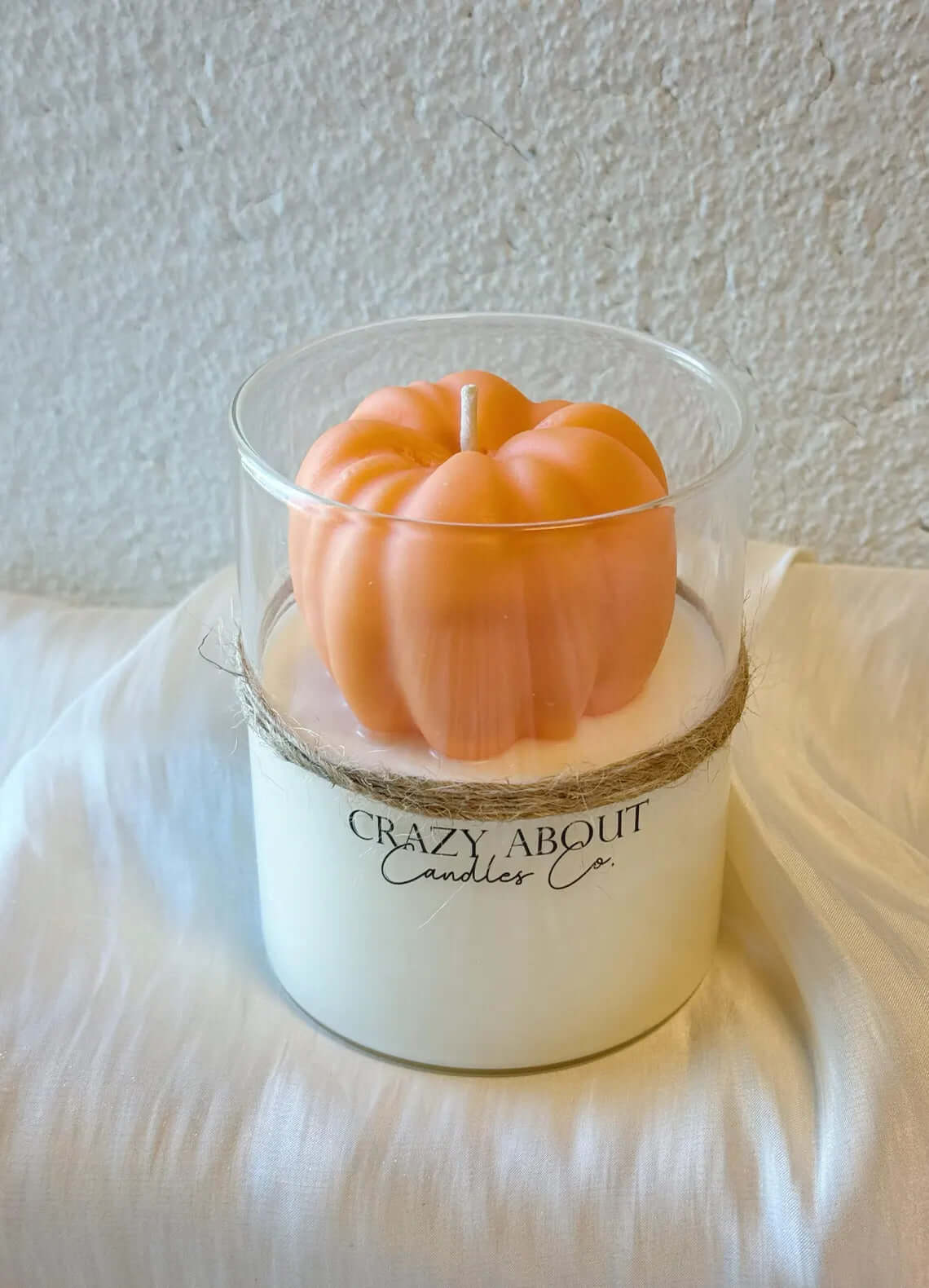 Pumpkin Candle in Glass Jar | Handcrafted Soy Wax-6