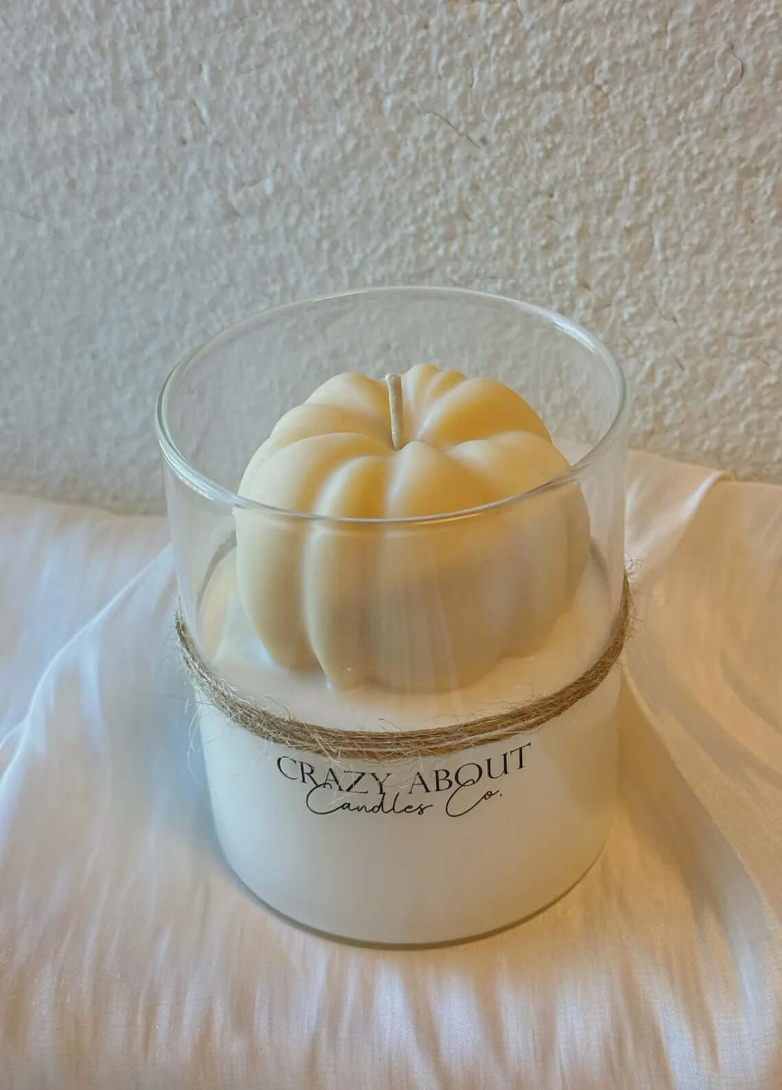 Pumpkin Candle in Glass Jar | Handcrafted Soy Wax-7