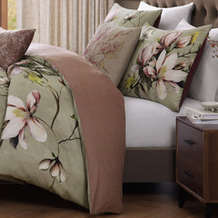 Bebejan Purple Lilies 5 Piece Reversible Comforter Set