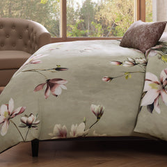 Bebejan Purple Lilies 5 Piece Reversible Comforter Set