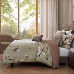 Bebejan Purple Lilies 5 Piece Reversible Comforter Set