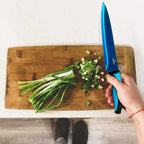 Kitchen Knife Set Kit & Black Magnetic Rack & sharpener