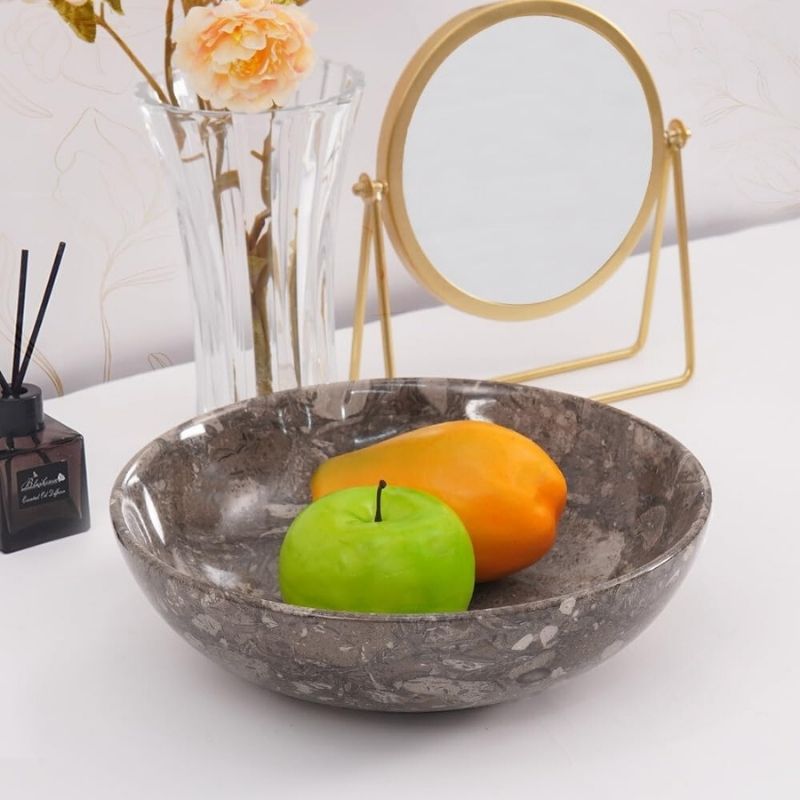 Radicaln Marble Fruit Bowl 10' Inches New-7