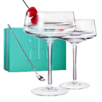Luxury Martini Glass Set of 2 | 10oz