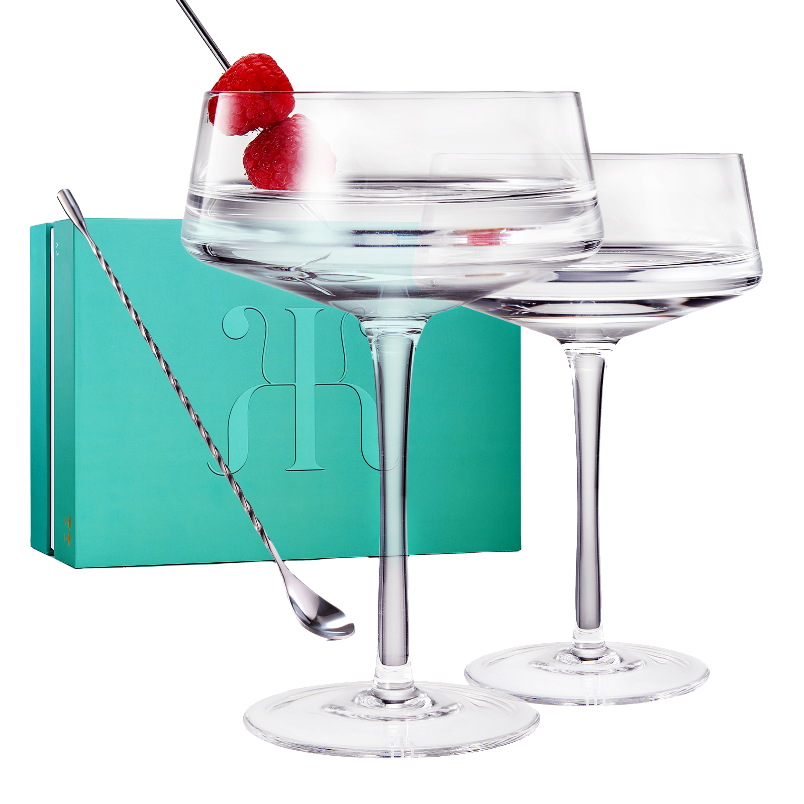 Luxury Martini Glass Set of 2 | 10oz