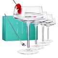 Luxury Martini Glass Set of 4 | 10oz