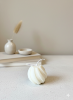 Ribbed Twirl Candle - Handcrafted Soy Wax Decorative Accent-2