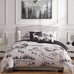 Bebejan Rocky Mountains 5 Piece Reversible Comforter Set